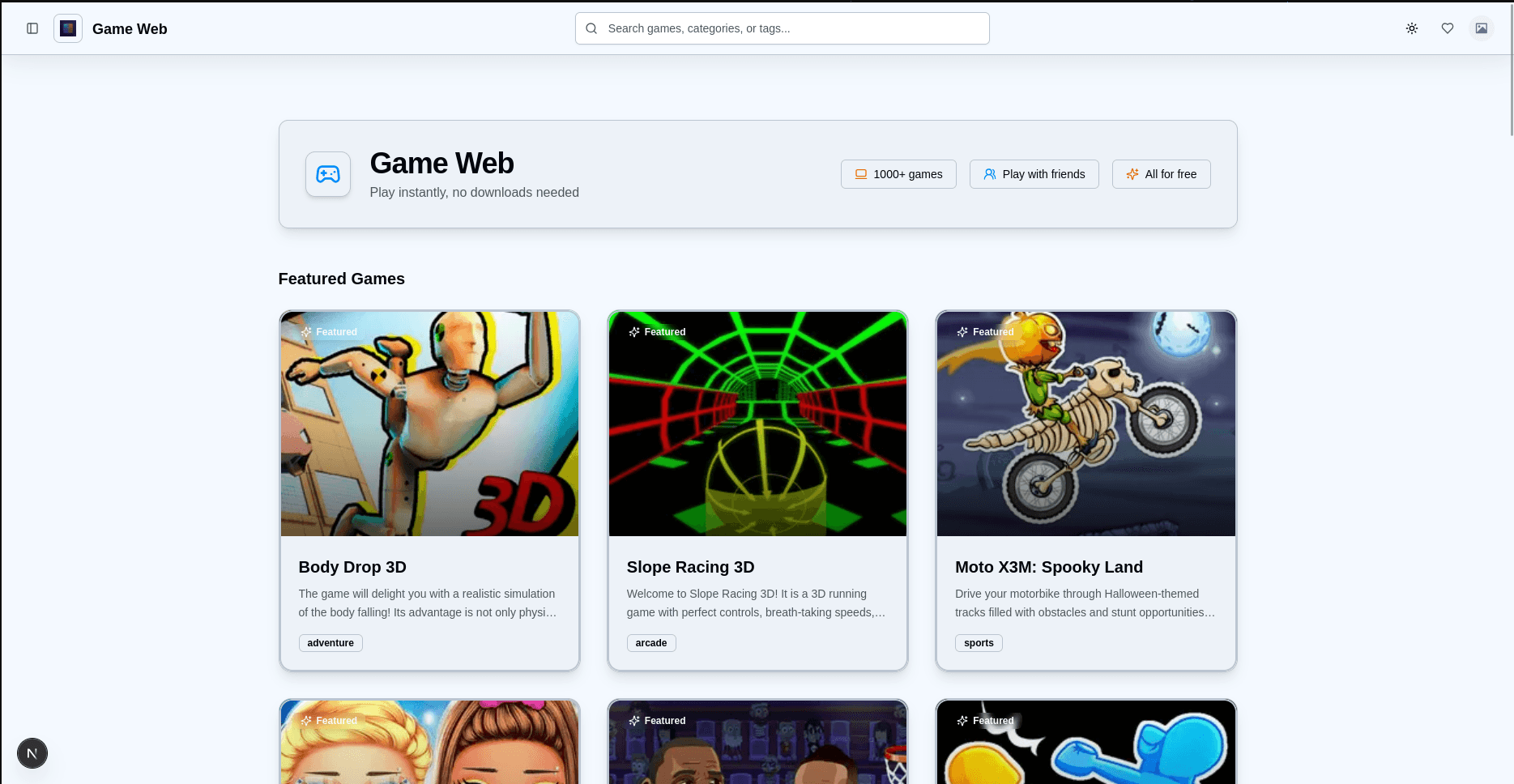 Light Theme Interface